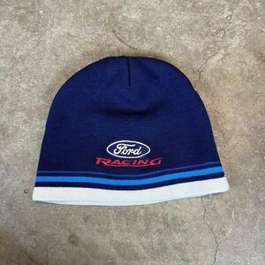 Ford Racing NASCAR Sportgear Beanie Hat Blue White Adult One Size